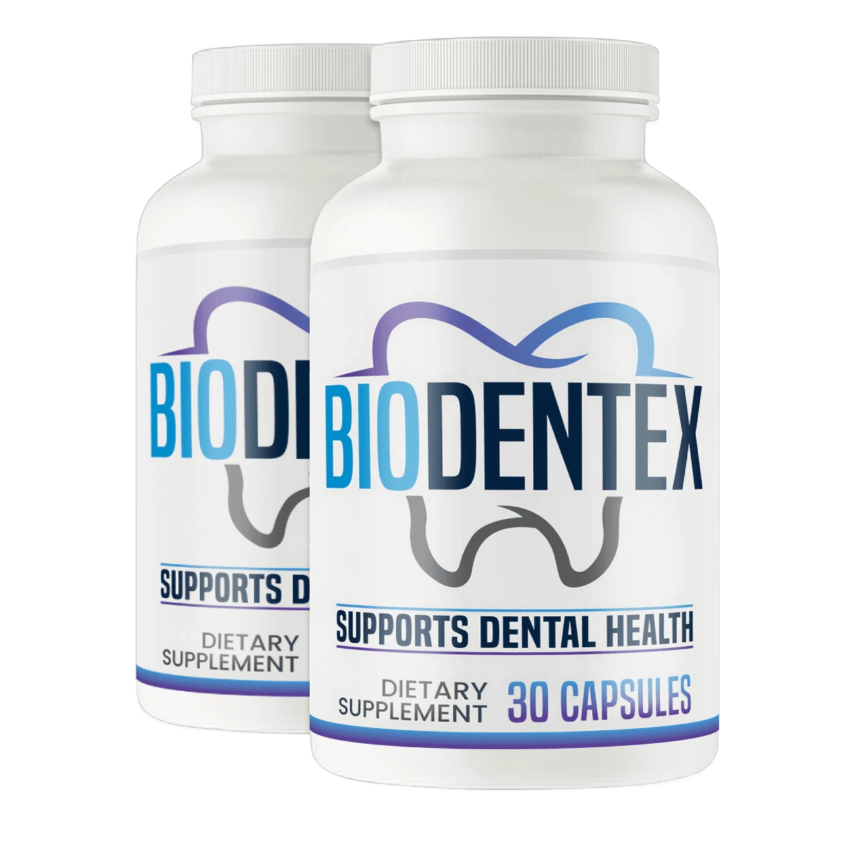 Biodentex Longevity & Vitality Supplement Bottle (Front Label)